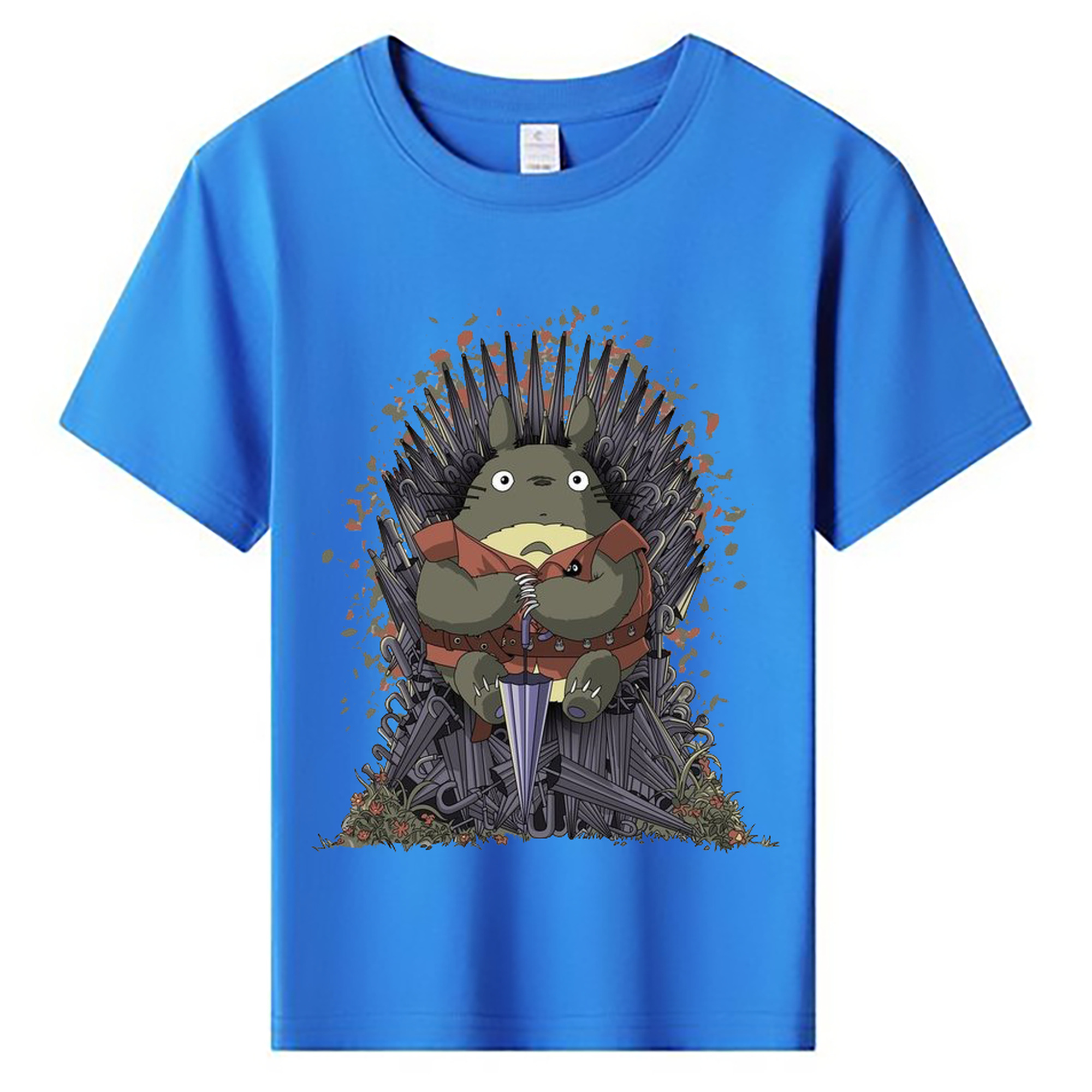 （画像用） となりのトトロ 草壁メイ 草壁サツキ My Neighbor Totoro Satsuki Kusakabe Mei Kusakabe 綿100％キッズTシャツ（フロントプリント）